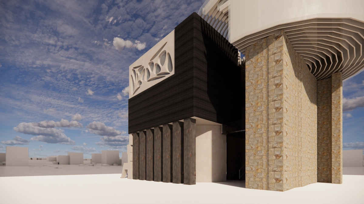 Massing study, exterior