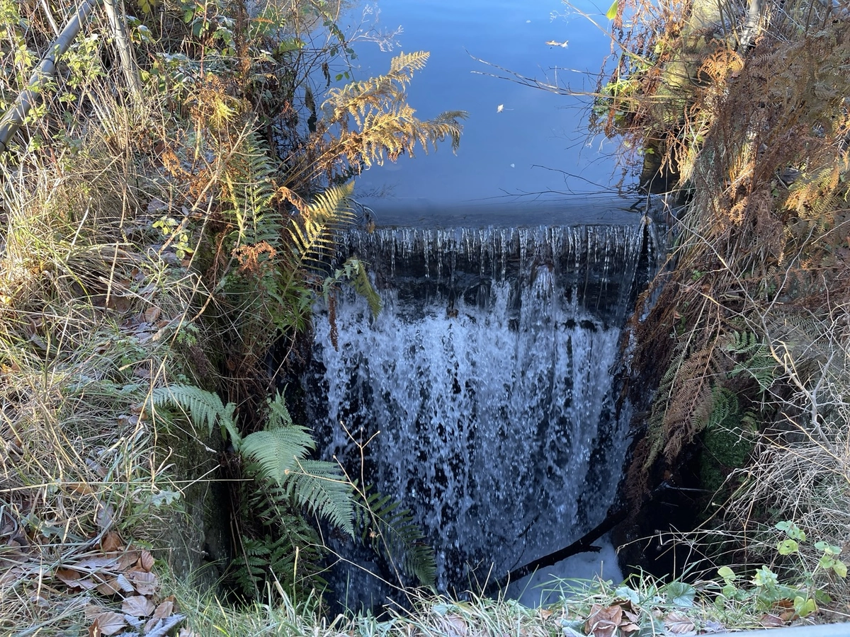 Weir and waterfall